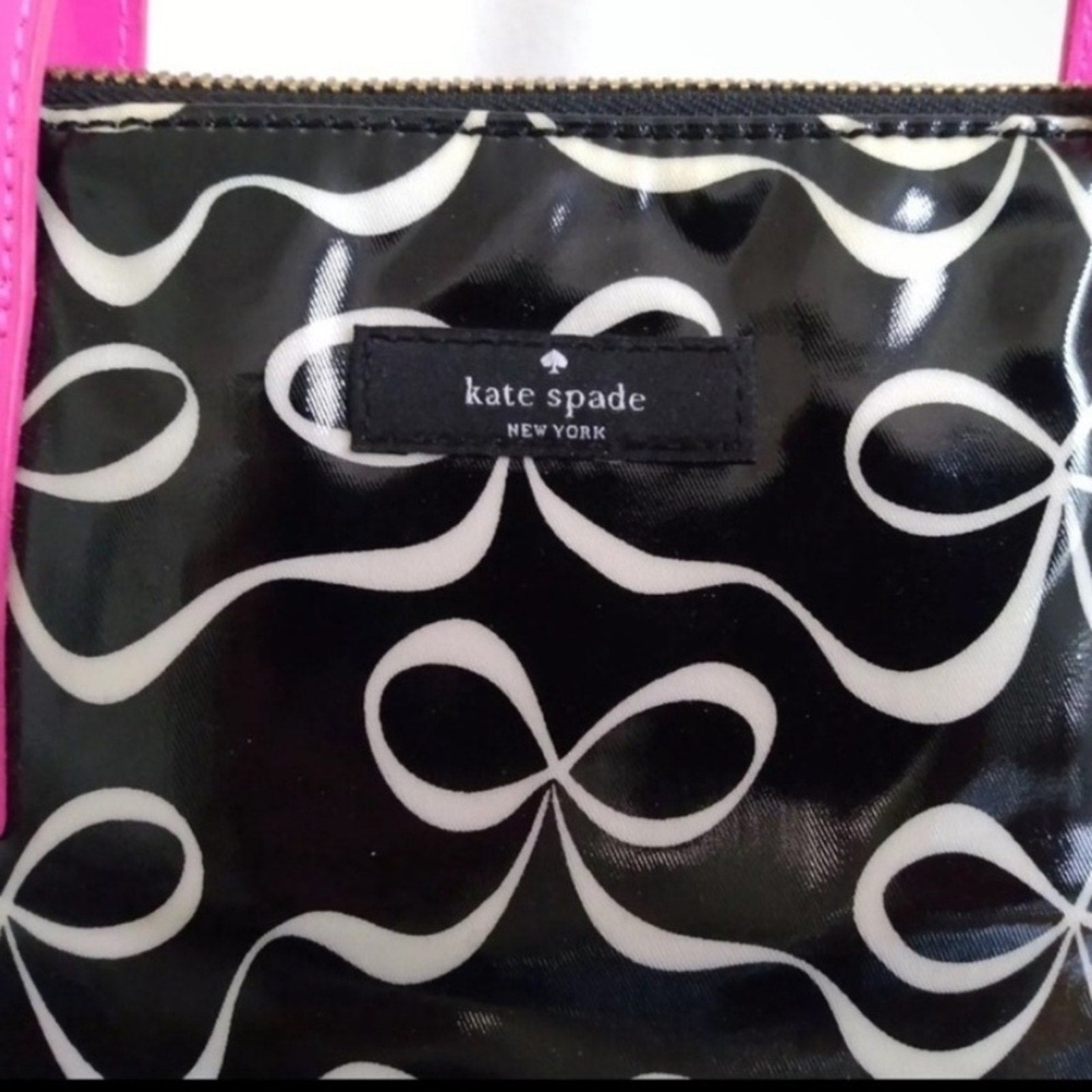 Kate Spade ♠️ Black and Pink Tote Bag 💕🎀 EUC