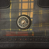 Dooney & Bourke Leather and Coated Canvas Shoulder Bag EUC