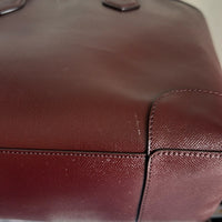 Michael Kors Saylor Large Leather Tote Handbag Purse, Brandy/Gold NWOT RARE