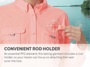 Columbia Women's Tiki Pink Bahama LS, PFG Button Down
