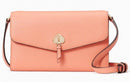 Kate Spade ♠️New York Marti Leather Flap Wallet Crossbody K6027 Peach Orange Bag