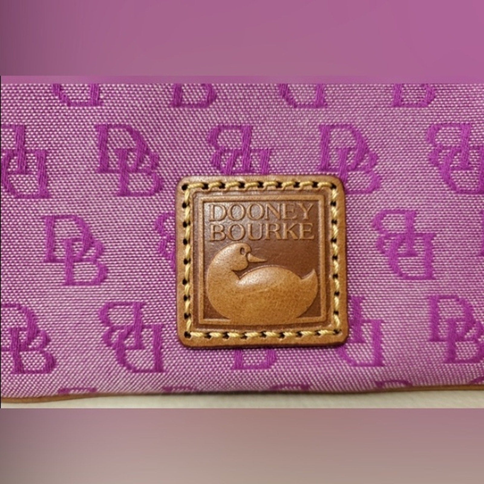 Purple Dooney Burke coin/card wallet