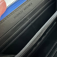 BADGLEY MISCHKA Electric Blue Zip Around Wallet