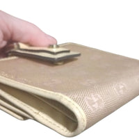 Authentic Gucci Pink and Silver D Ring Abby Compact Wallet