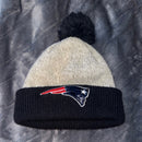 Kids Unisex New England Patriots Winter Knit Pom Cuff Pom Beanie NWOT