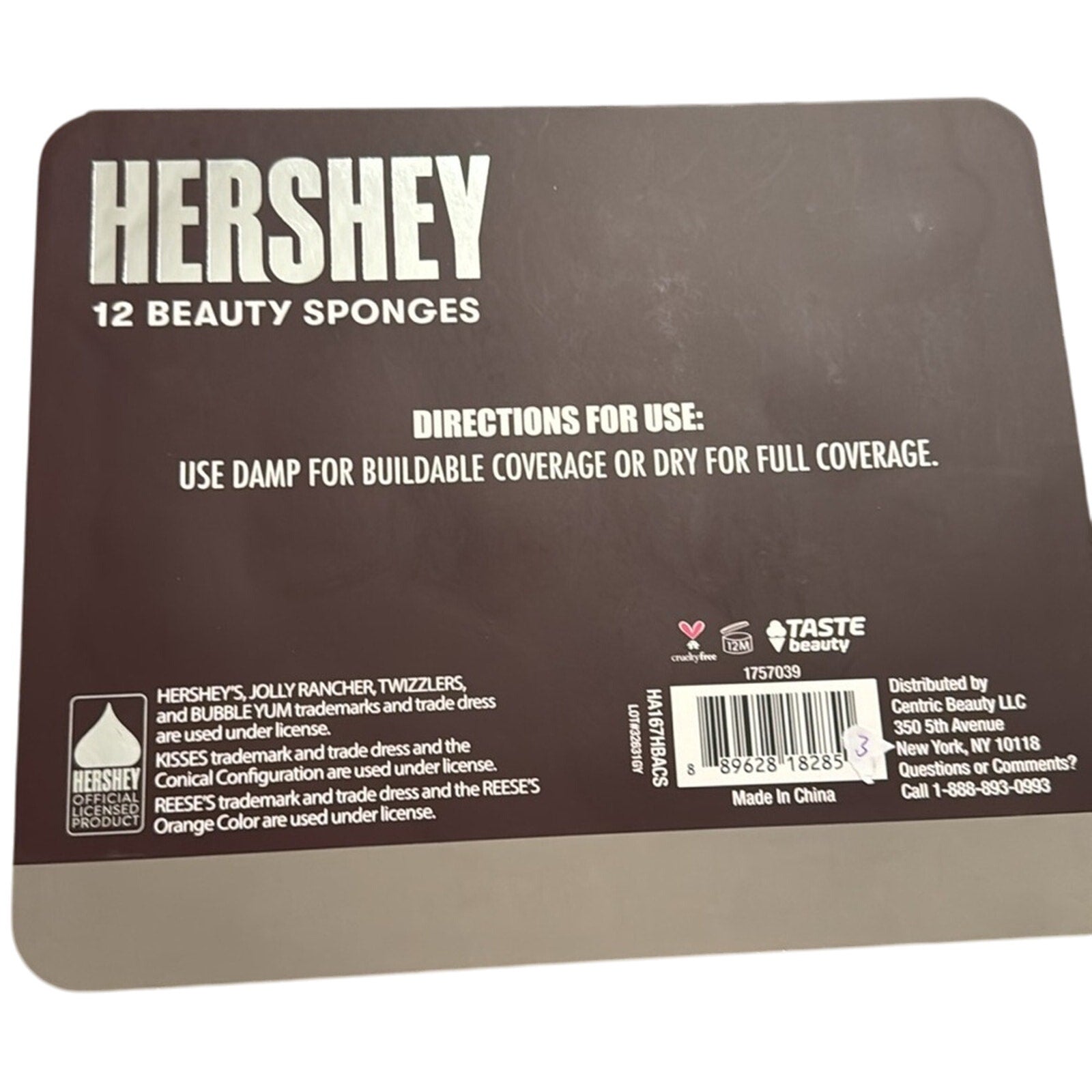 Hershey Beauty 12 pc Make Up Sponge Set