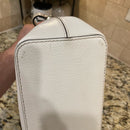 KATE SPADE LEILA MEDIUM TRIPLE COMPARTMENT SHOULDER BAG SAND BEIGE CREAM LEATHER