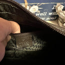 VINTAGE GUCCI shoulder bag khaki canvas plain 35098 3444 EUC