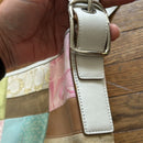 Coach Pink and Green Crossbody Bag with Patchwork Design
