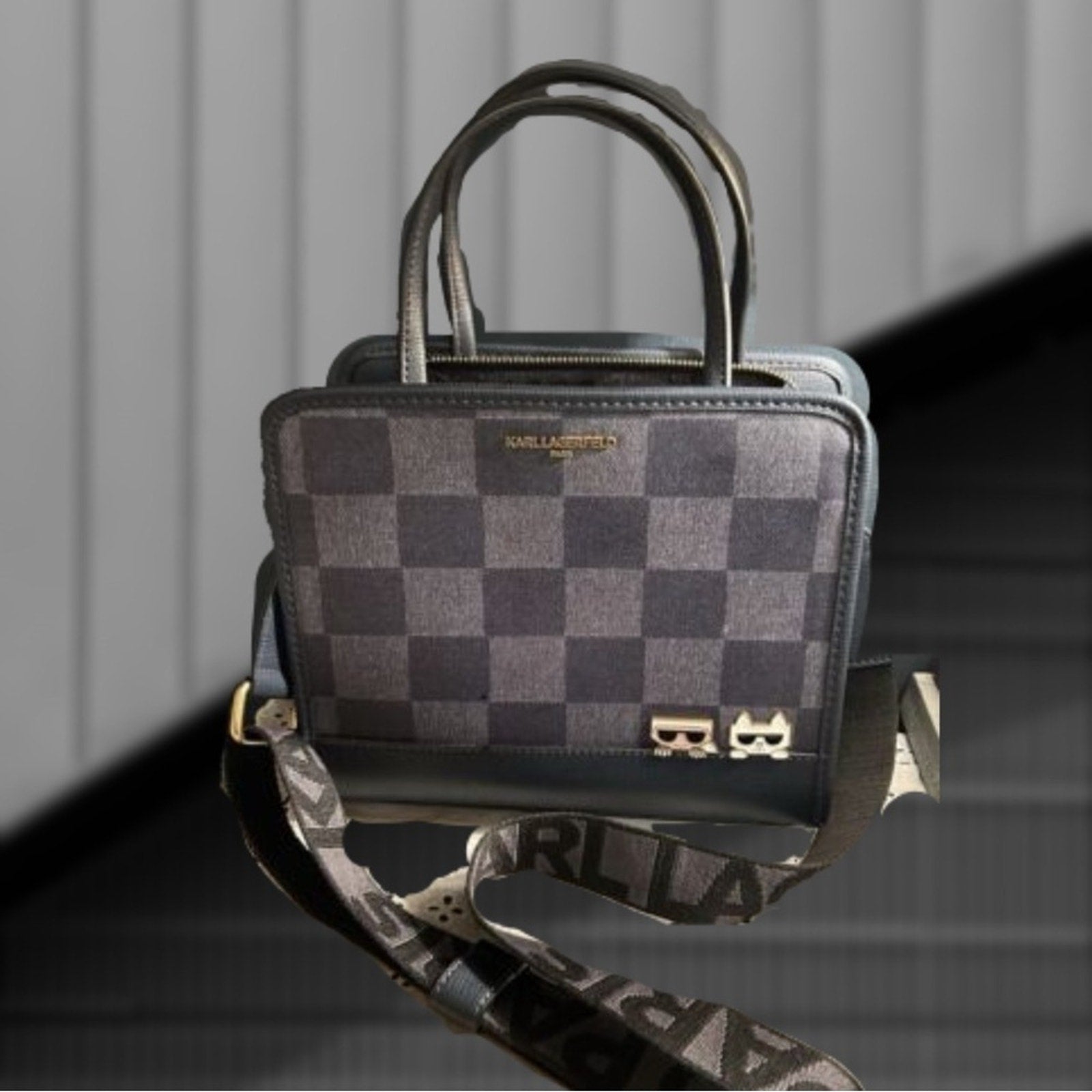 Karl Lagerfeld Checkered Handbag