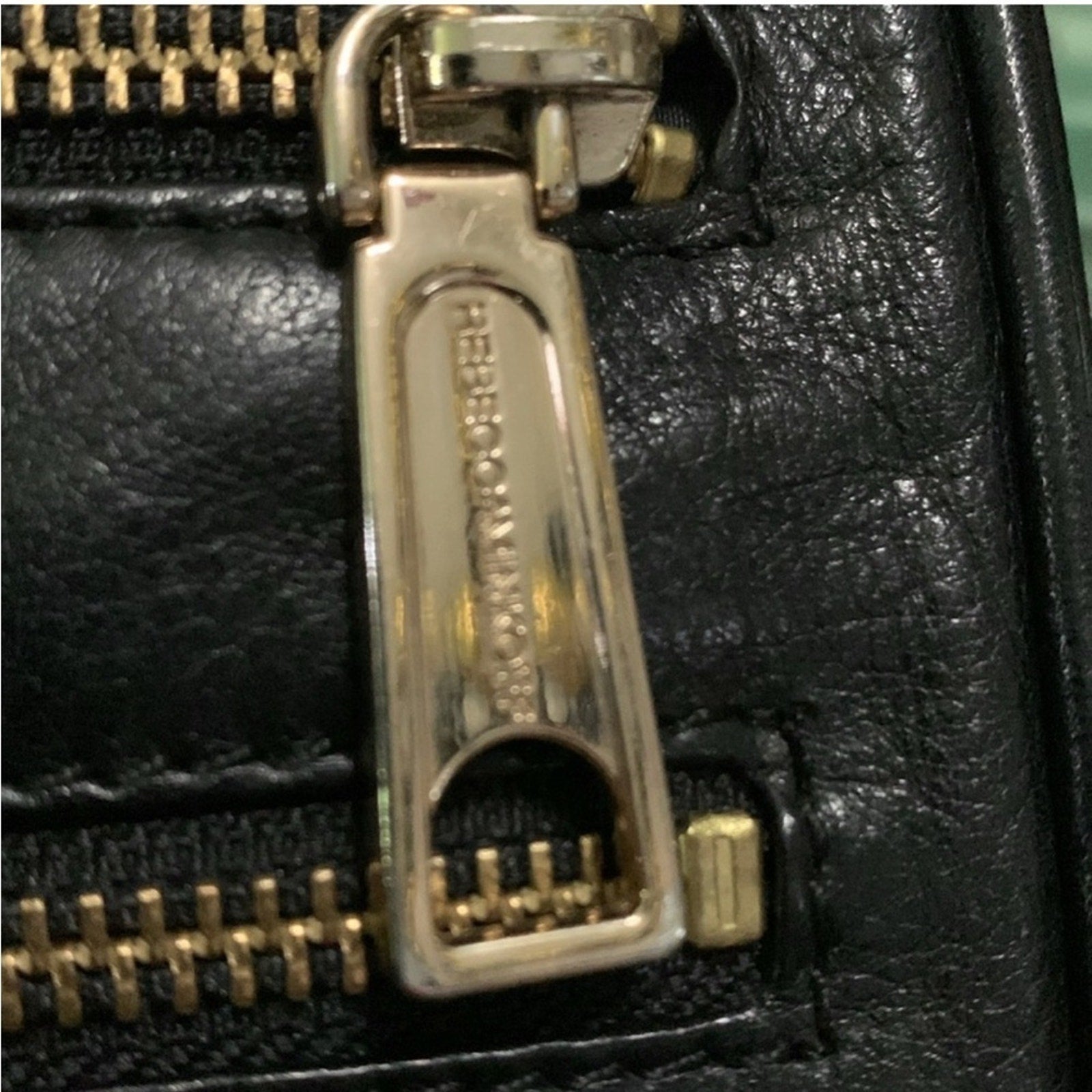 REBECCA MINKOFF Leather Chain Crossbody Bag black EUC