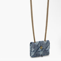 MICRO DENIM KENSINGTON BAG Kurt Geiger London NWOT