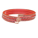 Marc By Marc Jacobs Slinky Pink Bracelet Wrap around with crystal detail…