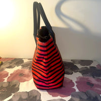 Kate Spade Catie Classic Red and Navy Striped Tote Bag LIKE NEW