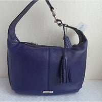 Coach Women's Blue Leather Shoulder Bag
