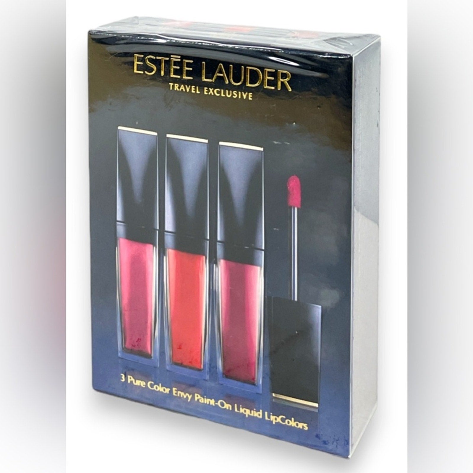 Estée Lauder Travel Exclusive 3 Pure Color Envy Paint-On Liquid LipColors NIP!