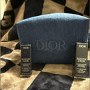 Dior Denim Accessor Bag + 2 Lipsticks