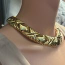 Givenchy Signed Paris New York Gold Chain Collar Necklace NWOT *NEVER WORN*