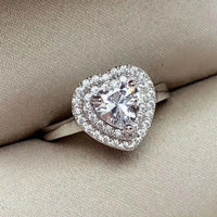 925 Moissanite Halo Ring