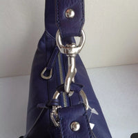 Coach Women's Blue Leather Shoulder Bag
