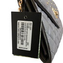 Badgley Mischka Crossbody Gray Gold Hardware