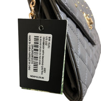 Badgley Mischka Crossbody Gray Gold Hardware