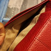 MK Red Pebble Leather  Wallet  EUC ✨️ Host Pick. BUY NOW PRICE 💰