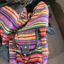Colorful Striped Backpack
