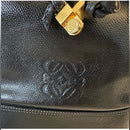 LOEWE Shoulder Bag Crossbody Backt Anagram Lamb Leather Black