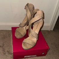 Dream Pairs Women's Beige Strappy Heels - worn once