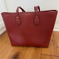 Michael Kors Saylor Large Leather Tote Handbag Purse, Brandy/Gold NWOT RARE