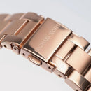 Michael Kors Rose Gold Stainless Steel & Pave Crystals Woman's Wrist Watch 🚨C/O