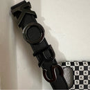 Checkerboard Logo Leather Wristlet Case For iPhone XR