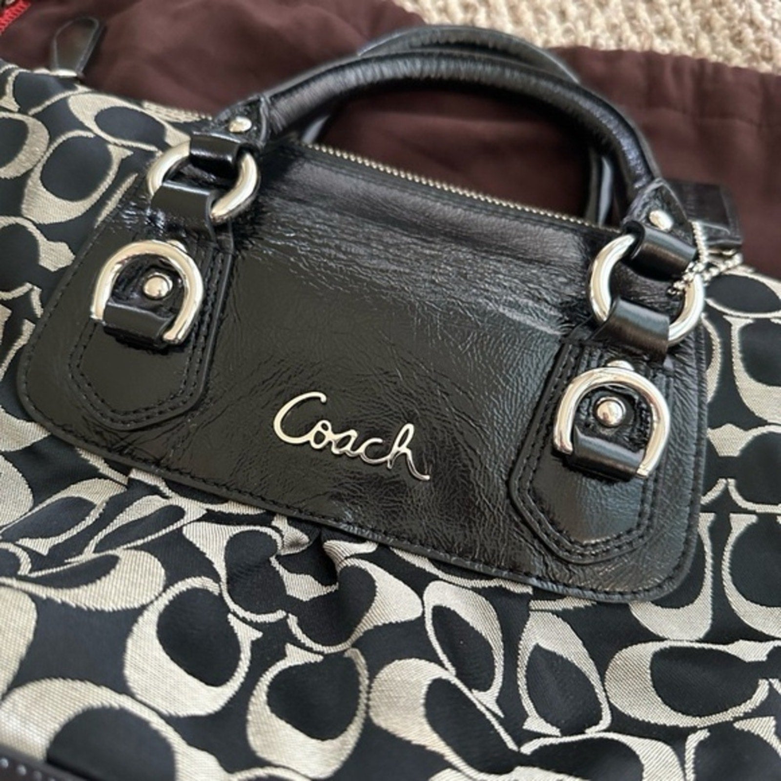 Vintage COACH Signature Ashley Leather Satchel