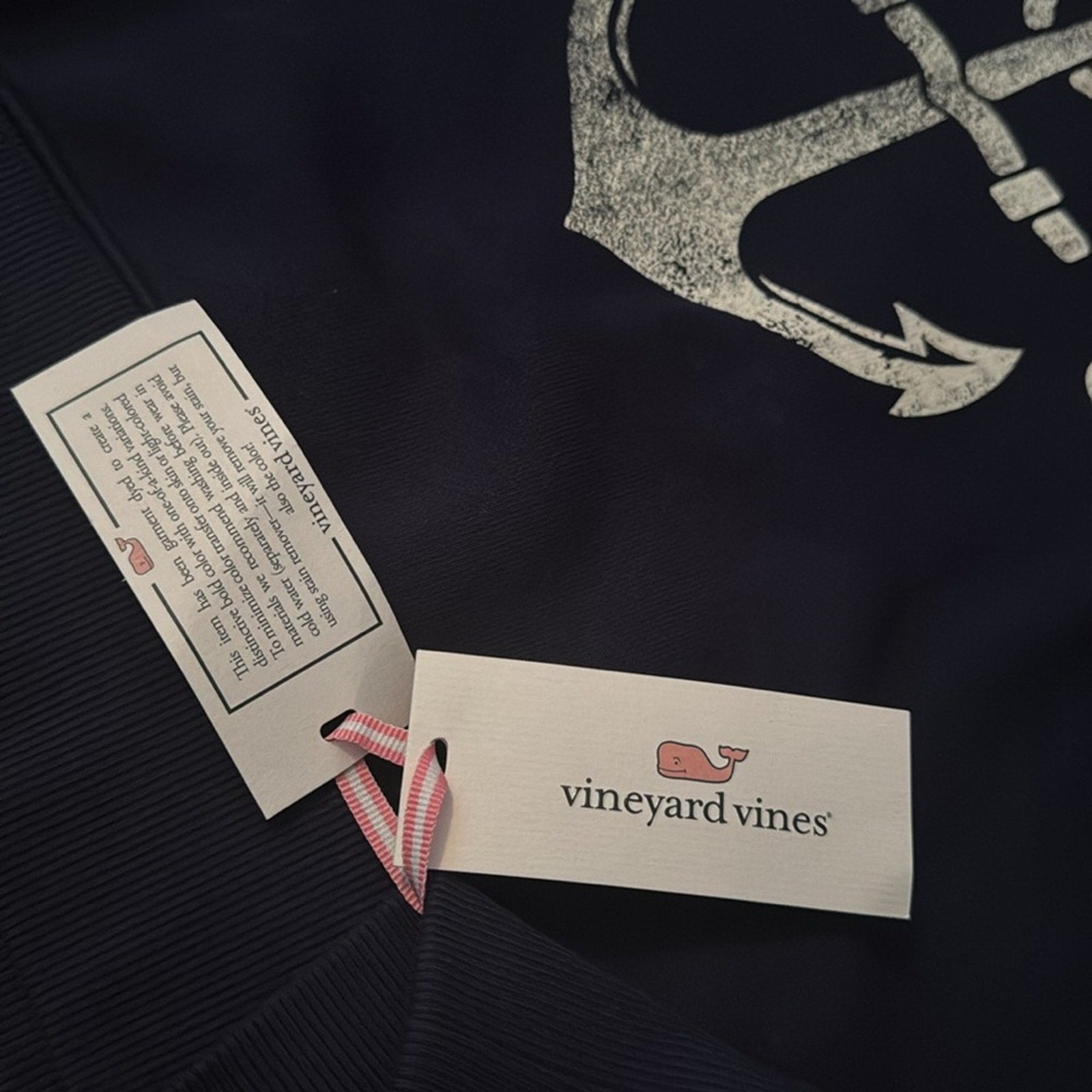Vineyard Vines Navy Anchor Sweatshirt (Small)