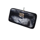 Michael Kors black snakeskin embossed wallet