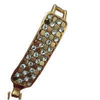 Vintage Gold Plated Swarovski Chain Link Bracelet (Discontinued) 7 in.