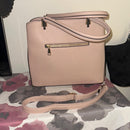 Blush Pink Handbag with crossbody strap