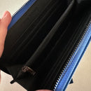 BADGLEY MISCHKA Electric Blue Zip Around Wallet