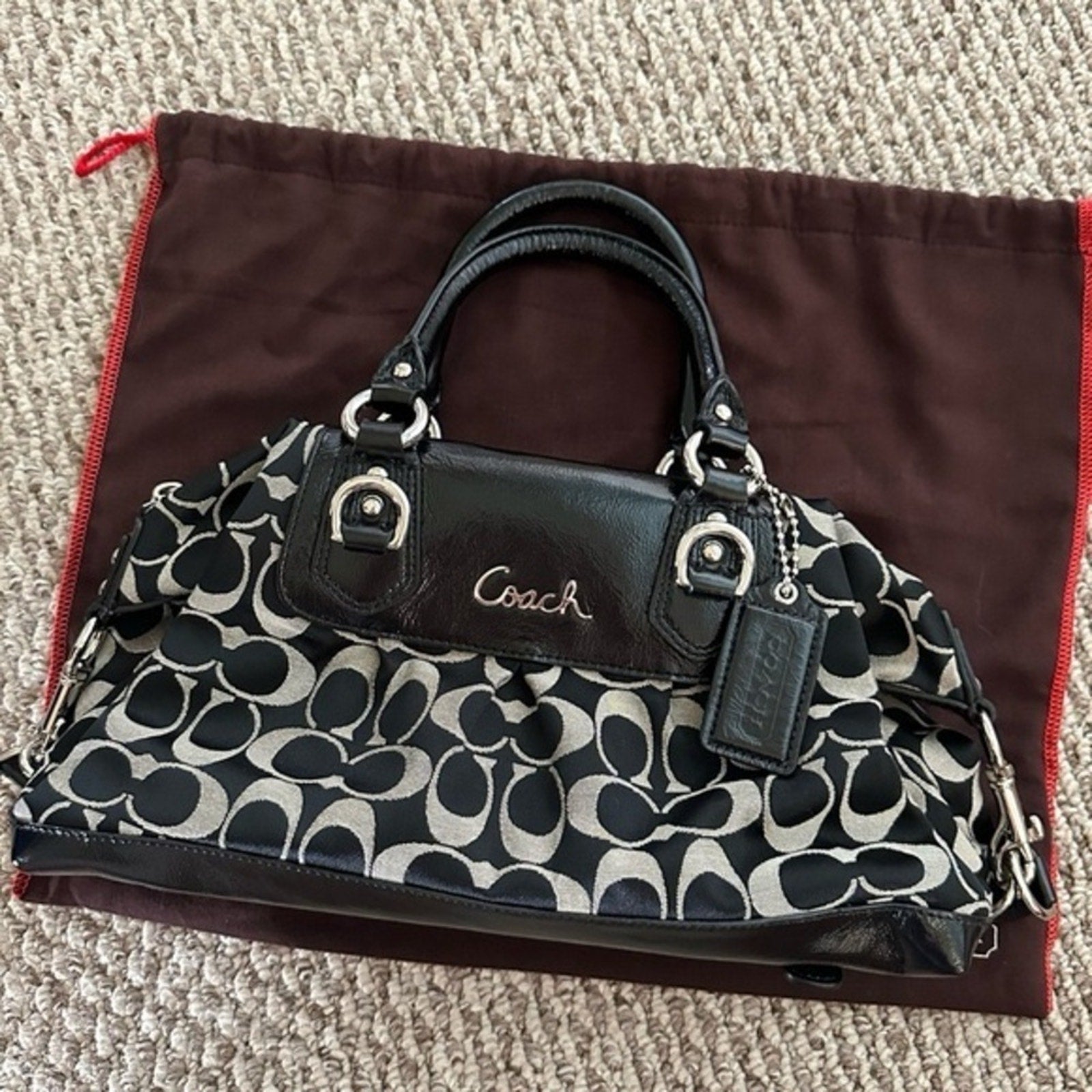 Vintage COACH Signature Ashley Leather Satchel