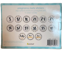 Pearhead Pregnancy Black and Gold Milestone Belly Stickers (15 included)