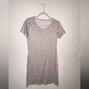 Lands End Gray Polka Dot Short-sleeve Nightgown