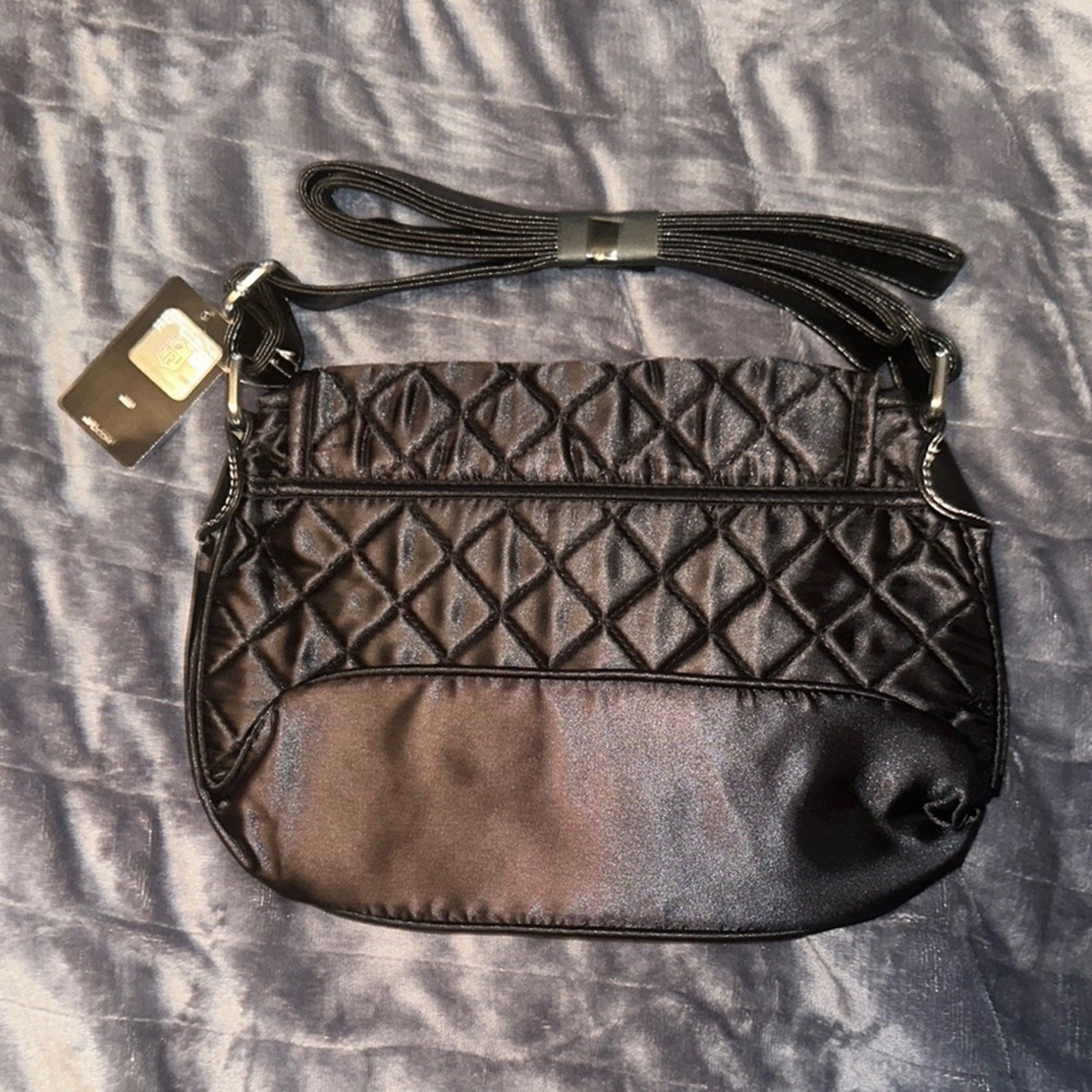 NFL Dallas Cowboys Black Quilted Star Embellished Shoulder Bag