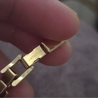 Vintage Gold Plated Swarovski Chain Link Bracelet (Discontinued) 7 in.