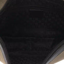 VINTAGE GUCCI shoulder bag khaki canvas plain 35098 3444 EUC