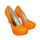 Charlotte Russe Orange Platform Heels, SIZE 9