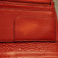 MK Red Pebble Leather  Wallet  EUC ✨️ Host Pick. BUY NOW PRICE 💰