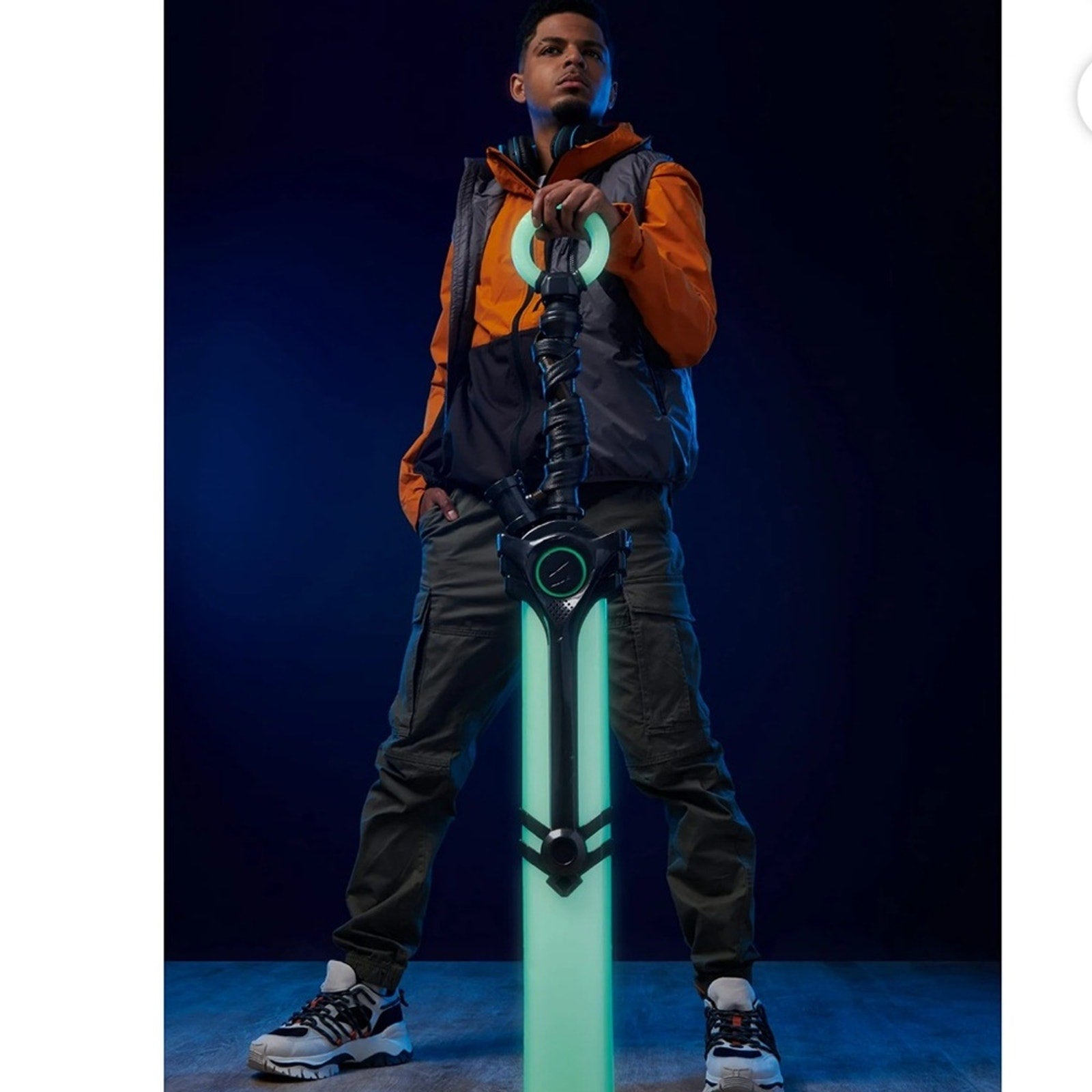 League of Legends, Life-Size Ekko’s Bat, Over 3 Feet with 15+ Iconic Lights and Sounds, Premium Cosplay, Display Stand, Champion Collection for Ages 15 +