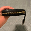 Vintage Jimmy Choo Black Leather Star Studded Long Zipper Wallet