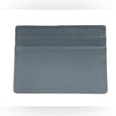 Burberry Sandon Card Case Wallet Embossed Logo Leather Storm Grey *NWT*